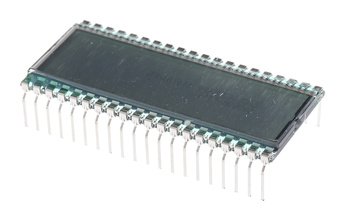 RS PRO 7-Segment LCD Display, Black on Grey, 1 Row by 3-1/2 Characters, Reflective