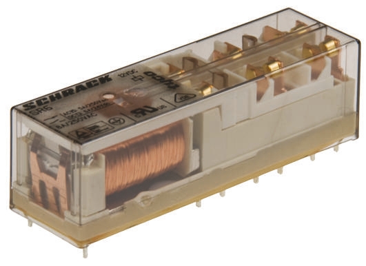TE Connectivity PCB Mount Force Guided Relay, 12V dc Coil Voltage, 6 Pole, 6PDT