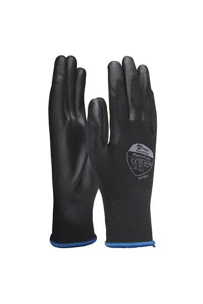 Polyco Healthline Matrix P Grip Black Polyurethane Work Gloves, Size 6, Polyurethane Coating