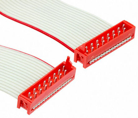 TE Connectivity Micro-MaTch Series Flat Ribbon Cable, 16-Way, 1.27mm Pitch, 200.5mm Length, Micro-MaTch IDC to