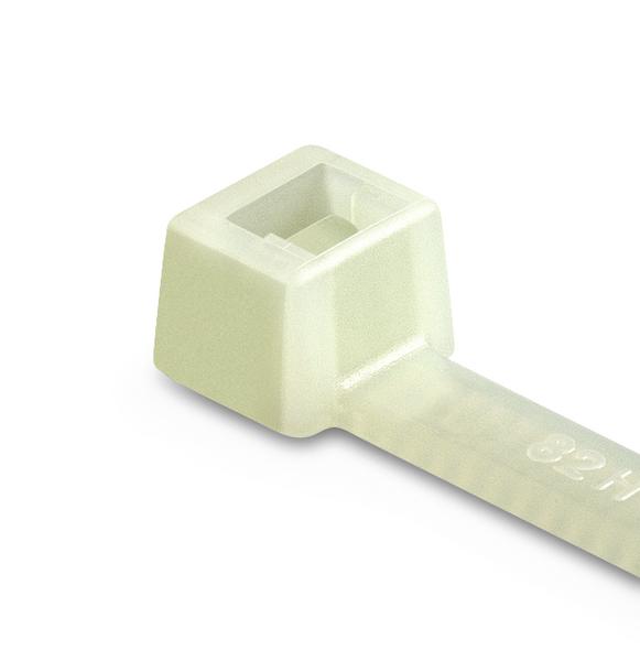 HellermannTyton Cable Tie, Inside Serrated, 760mm x 7.6 mm, Natural Polyamide 6.6 (PA66), Pk-50