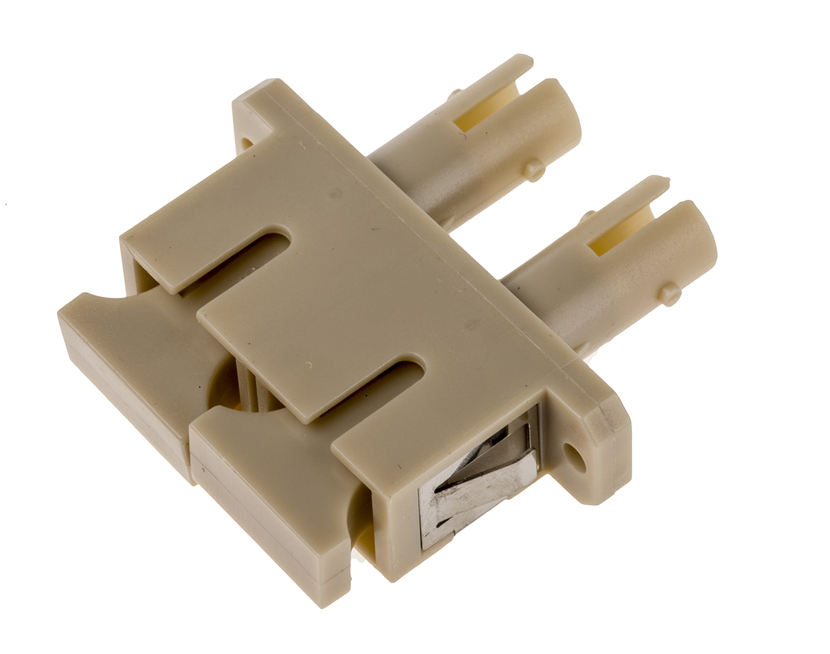 RS PRO ST to SC Multimode Duplex Fibre Optic Adapter