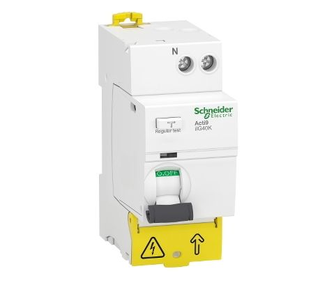 Schneider Electric Acti9 iIG40K RCCB, 25A, 1+N Pole, 30mA, Type AC, 220 → 240V ac