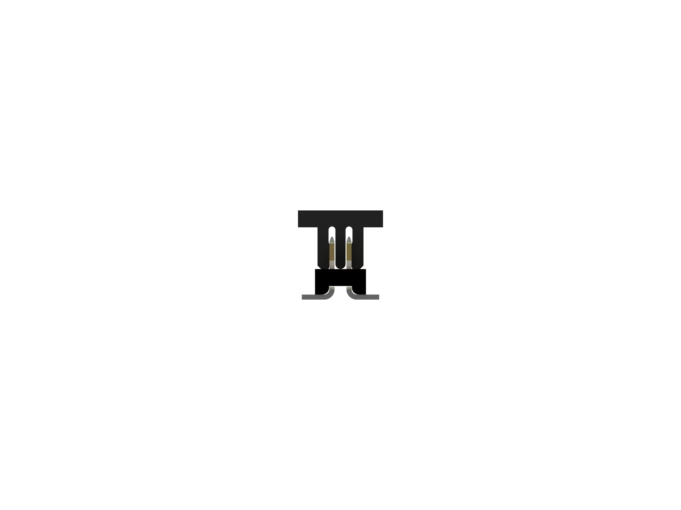 TE Connectivity 1MM-HU Series Vertical Board PCB Header, 40 Contact(s), 1 mm Pitch, 2 Row, Unshrouded