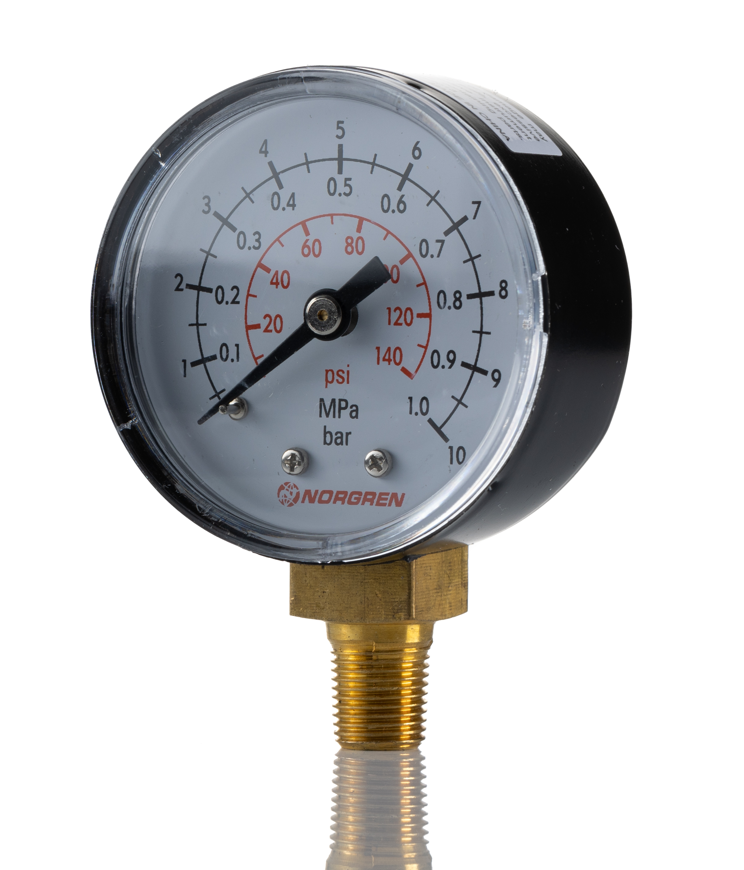Norgren Analogue Pressure Gauge 10bar Bottom Entry 50mm Outside Diameter