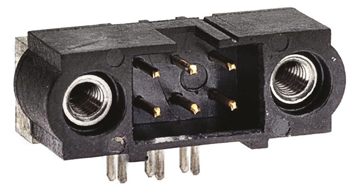 HARWIN Datamate J-Tek Series Right Angle Through Hole PCB Header, 6 Contact(s), 2 mm Pitch, 2 Row, Shrouded
