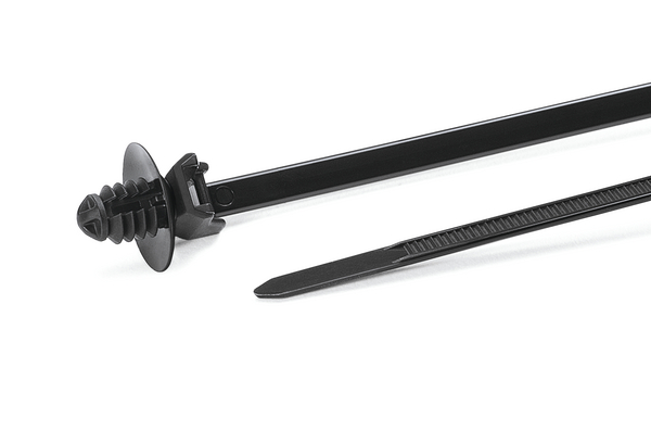HellermannTyton Cable Tie, 160mm x 4.6 mm, Black Nylon, Pk-1500