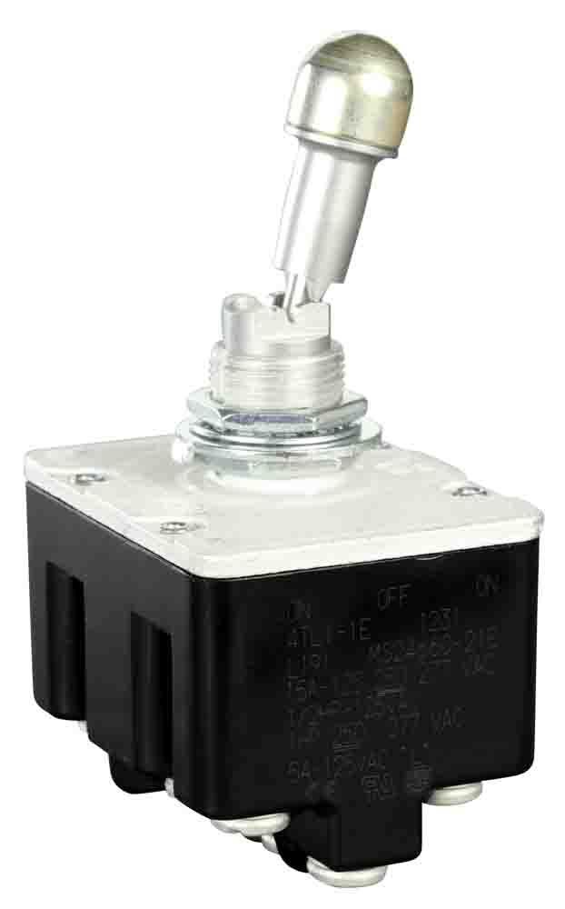 Honeywell Toggle Switch, On-Off-On, 4PDT, Screw Terminal, 28 V