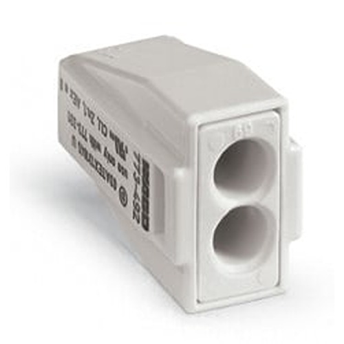 WAGO 773 Series Junction Box Connector, 2-Way, 24A, 18 → 14 AWG Wire, Push In Termination