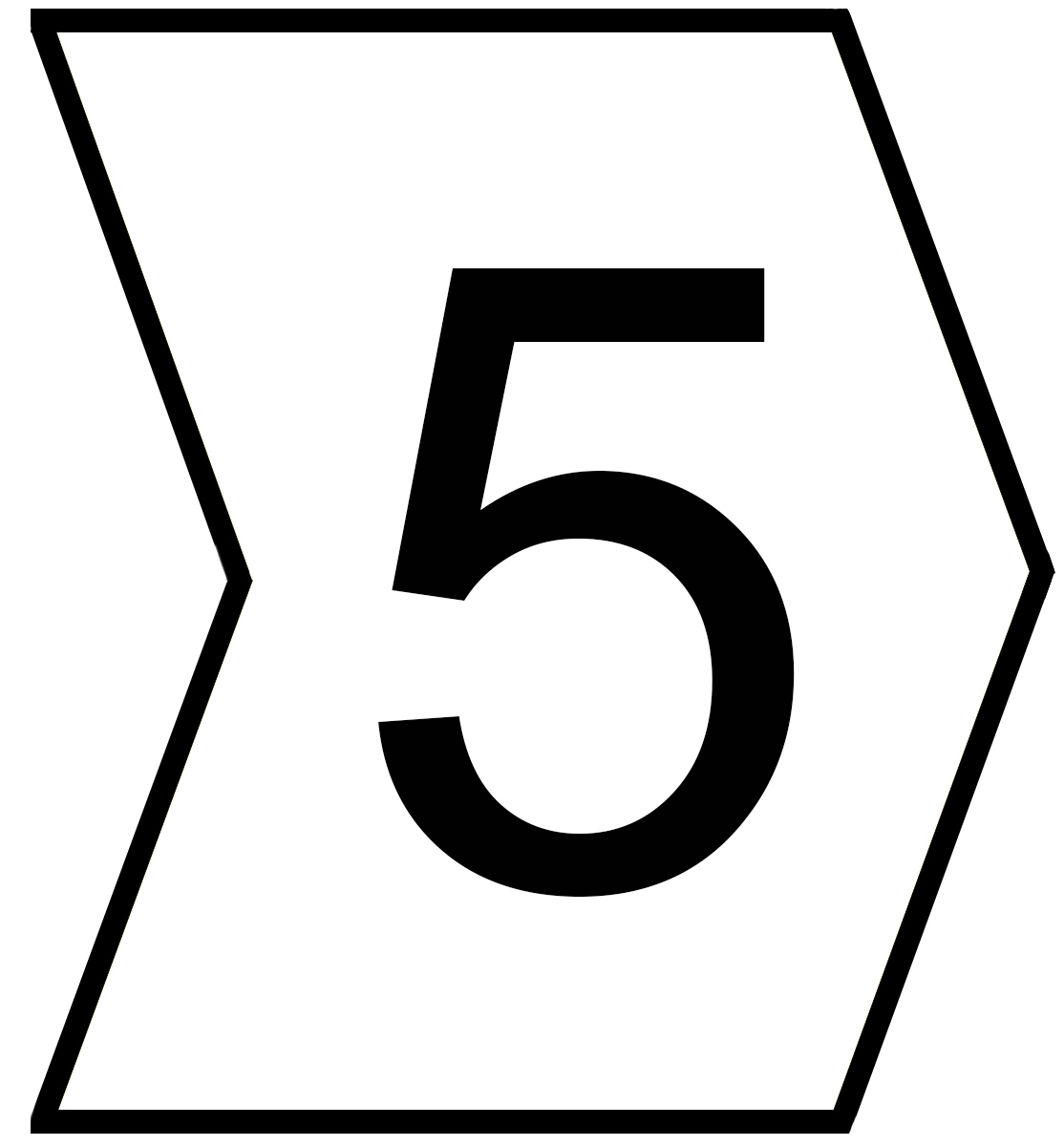 HellermannTyton Helagrip Slide On Cable Markers, Black on White, Pre-printed "5", 2 → 5mm Cable, 901-10575