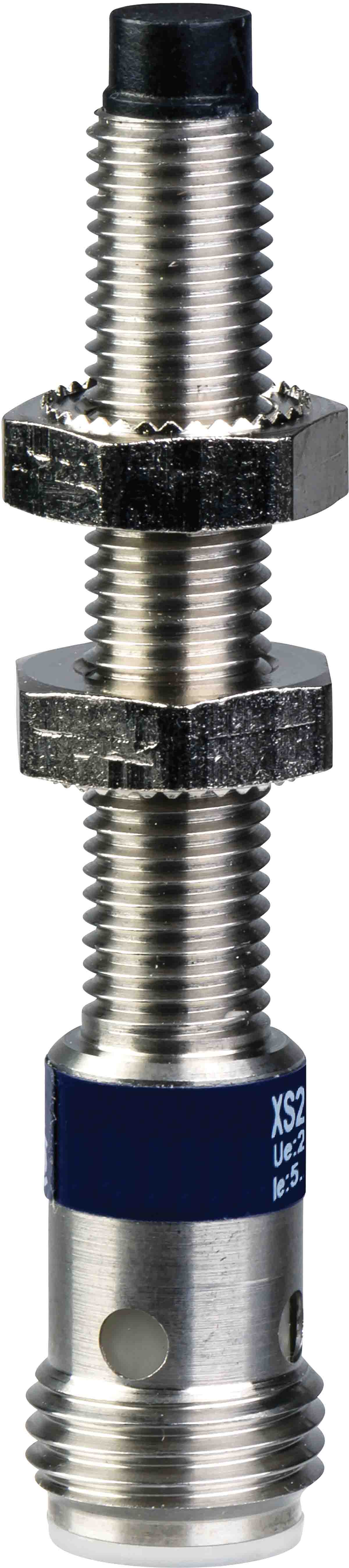 Telemecanique Sensors Inductive Threaded Barrel Proximity Sensor, M8, 2.5 mm Detection, PNP NO+NC, 12 → 24 V dc
