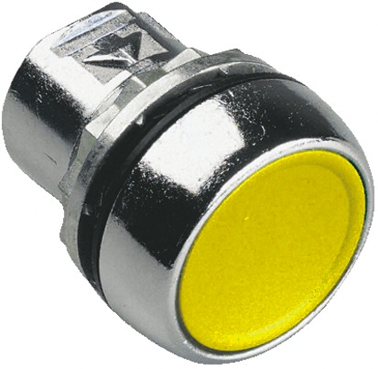 Allen Bradley 800F Series Yellow Momentary Push Button Head, 22mm Cutout, IP65