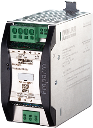 Murrelektronik Limited EMPARRO Switched Mode DIN Rail Power Supply, 230V ac, 24V dc dc Output, 10A Output, 240W