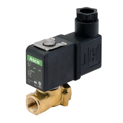 EMERSON – ASCO Solenoid Valve G256C134S1V01FH, 2 Port, NC 1/8 in, 230 V, 1/8 in