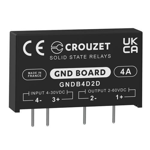 Crouzet GND Board Series Solid State Relay, 4 A rms Load, PCB Mount, 60 V rms Load