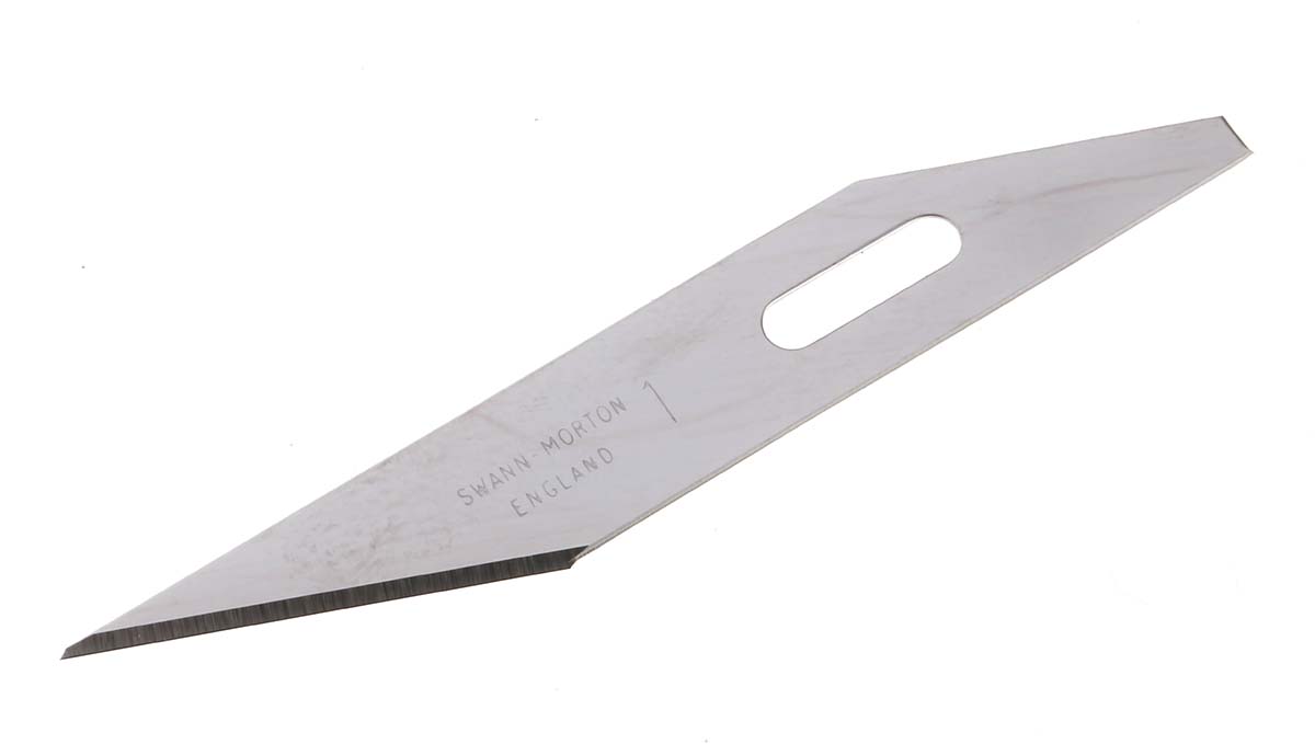 Swann-Morton Carbon Steel Flat Scalpel Blade, 50 per Package