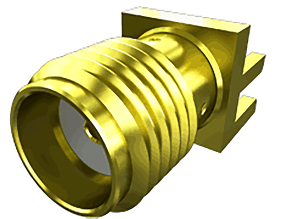 Samtec SMA Series, Jack Edge Mount SMA Connector, 50Ω, Solder Termination, Straight Body