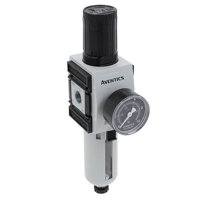 EMERSON ? AVENTICS AS3 Filter Regulator, 5μm, G 3/8, Semi Automatic, 16 bar, R412007200