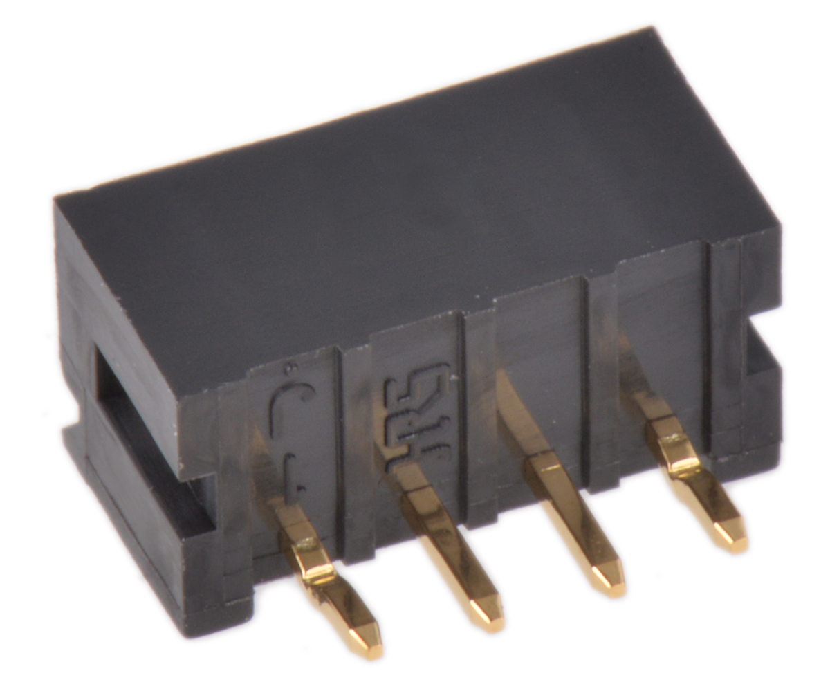 Hirose DF3 Series Straight Through Hole PCB Header, 4 Contact(s), 2 mm Pitch, 1 Row, Shrouded