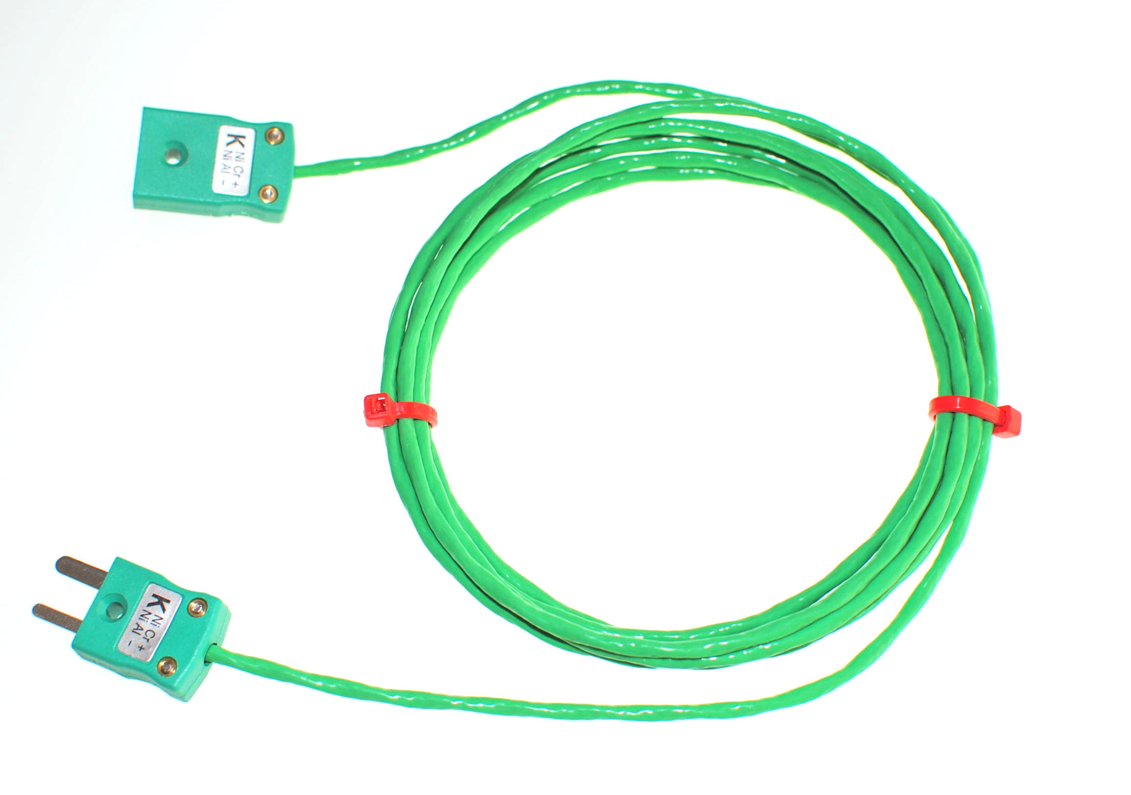 RS PRO Type K Thermocouple Cable/Wire Extension Lead, 3m, Unscreened, PFA Insulation, +260°C Max, 7/0.2mm