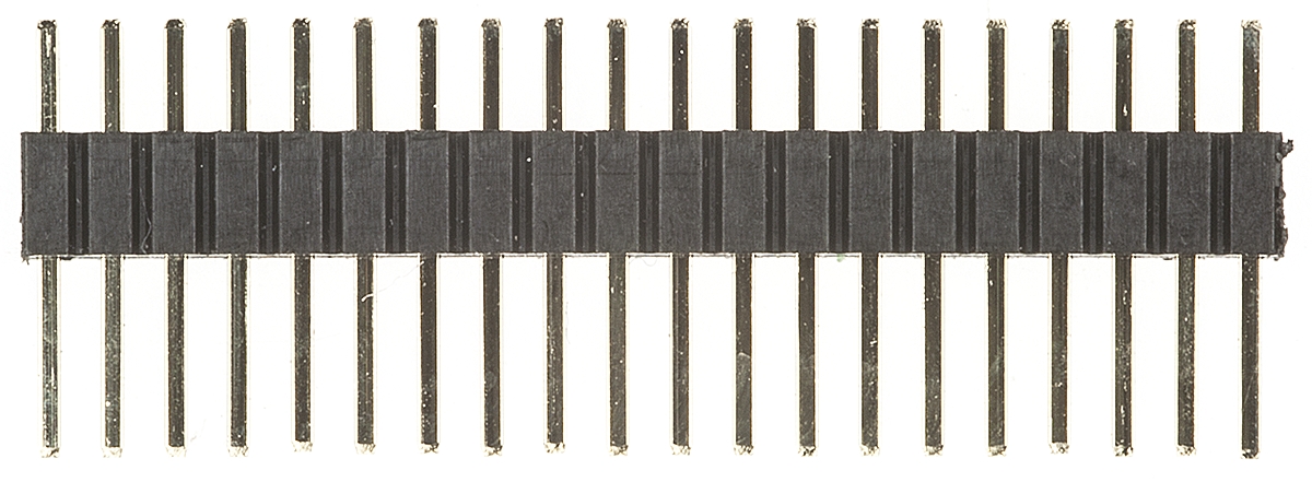 HARWIN Archer M52 Series Straight Through Hole Pin Header, 20 Contact(s), 1.27 mm Pitch, 1 Row, Unshrouded