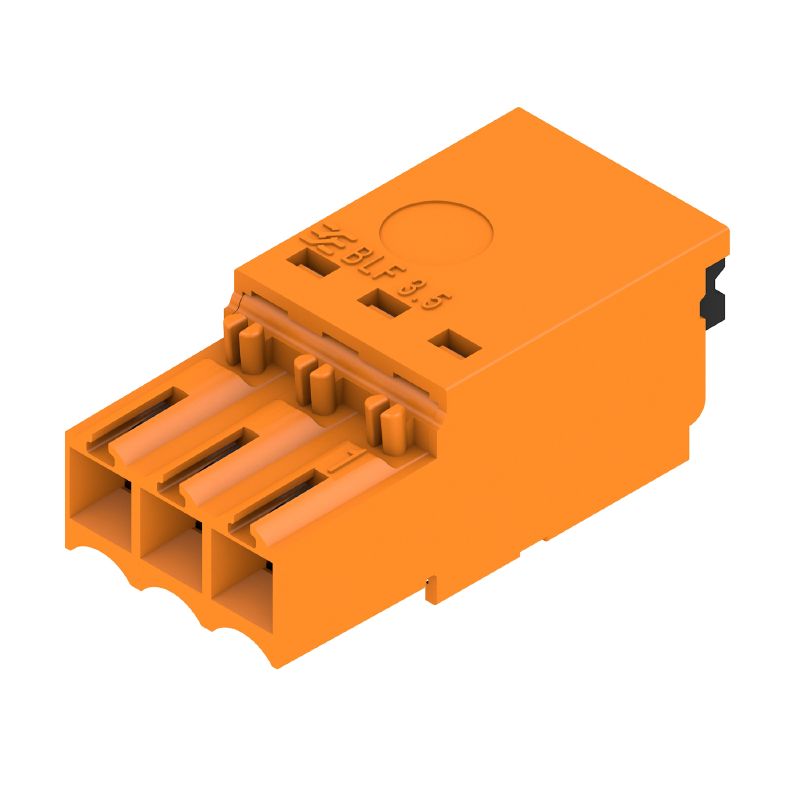 Weidmüller, 3.5mm Pitch, OMNIMATE BLF, 3 Way, , Pluggable Terminal Block, Plug, PCB Mount, Push In Termination,