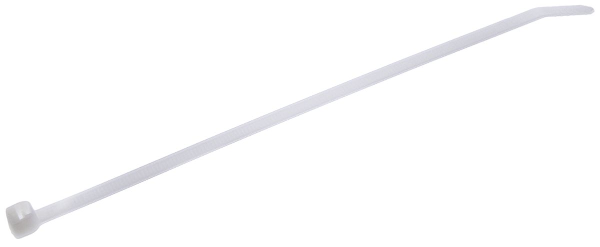 Thomas & Betts Cable Ties, 188mm x 4.6 mm, White Nylon, Pk-100