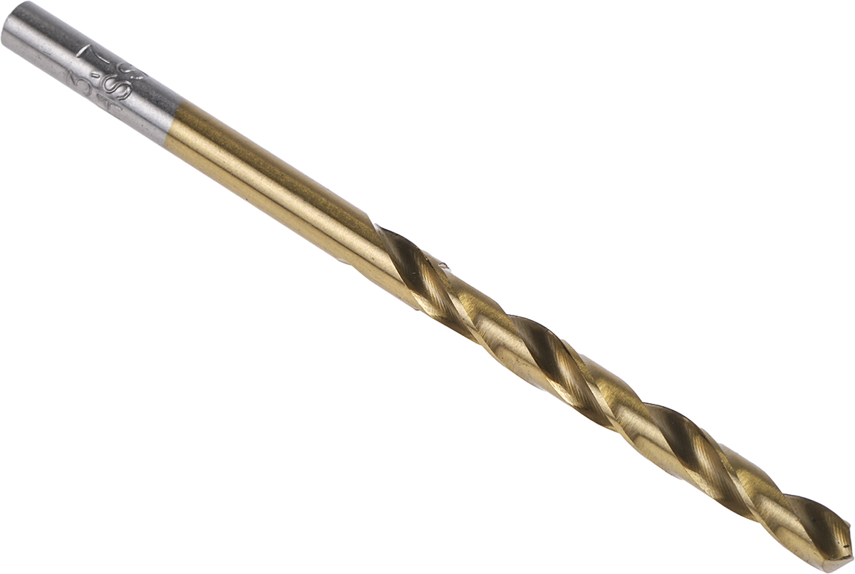 RS PRO HSS Twist Drill Bit, 3.7mm Diameter, 70mm Overall