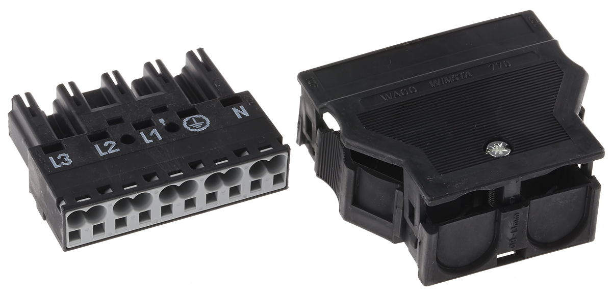 WAGO 770 Series Connector, 5-Pole, Male, Through Hole, 25A, IP20