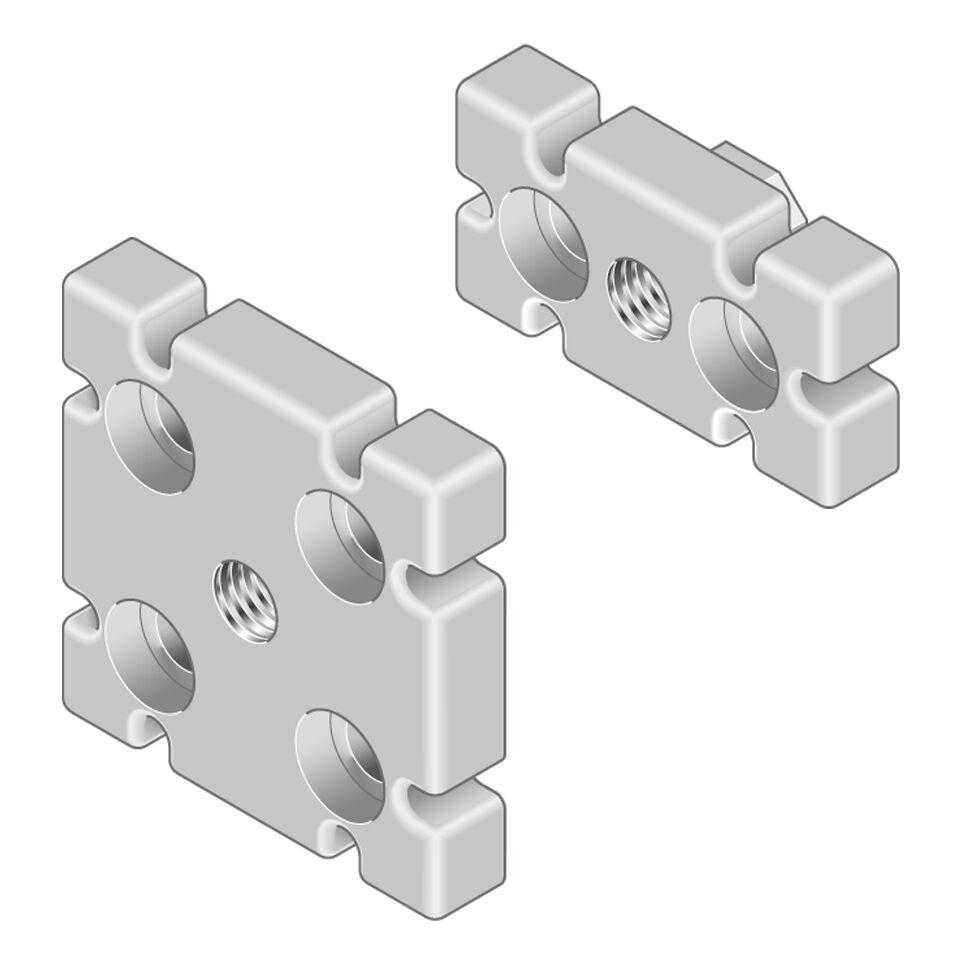 Bosch Rexroth M16 Mounting Plate, Connecting Component, Strut Profile 80 x 80 mm, Groove Size 10mm