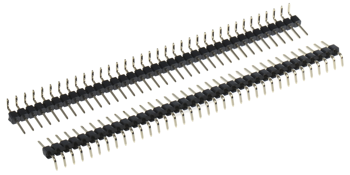 ASSMANN WSW AW140 Series Right Angle Through Hole Pin Header, 36 Contact(s), 2.54 mm Pitch, 1 Row, Unshrouded