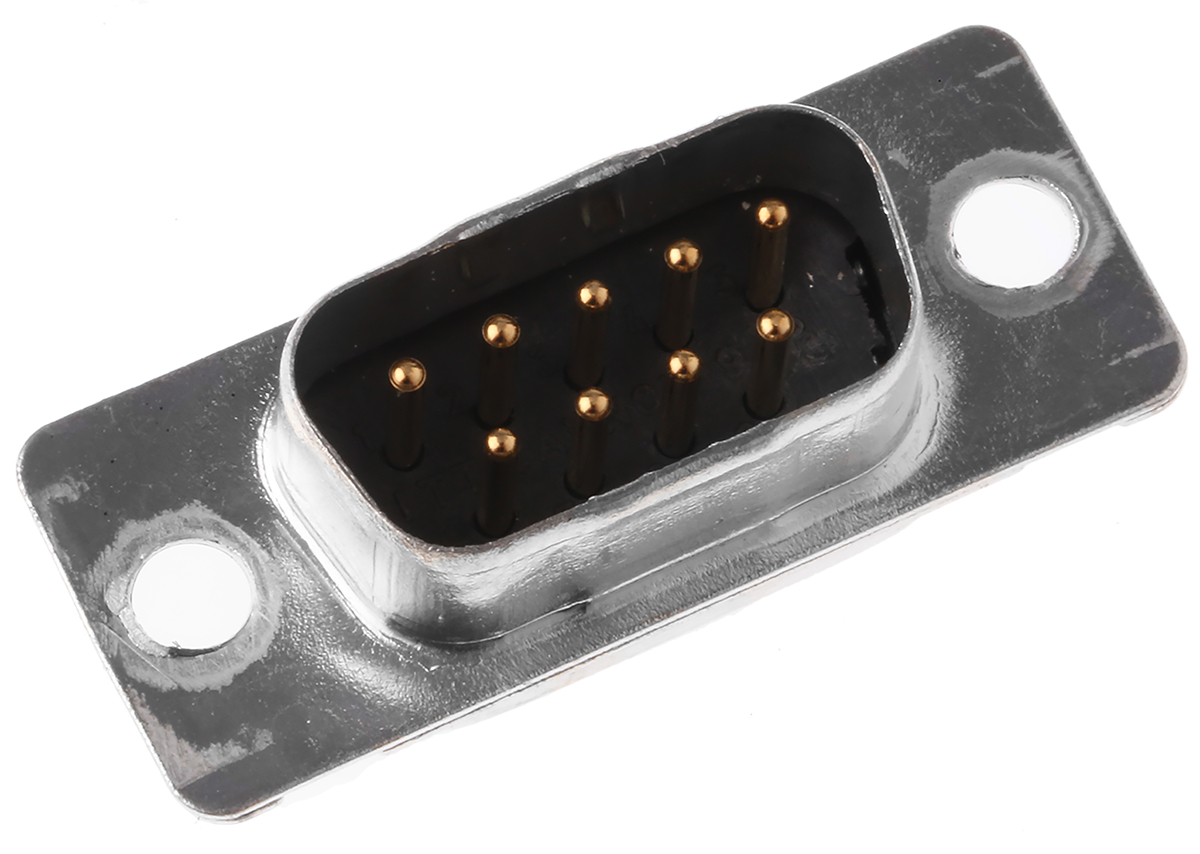ITT Cannon Original D 9 Way Through Hole D-sub Connector Plug, 2.74mm Pitch