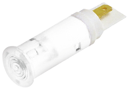 Signal Construct White Indicator, 24 → 28V, 5mm Mounting Hole Size, Solder Tab Termination