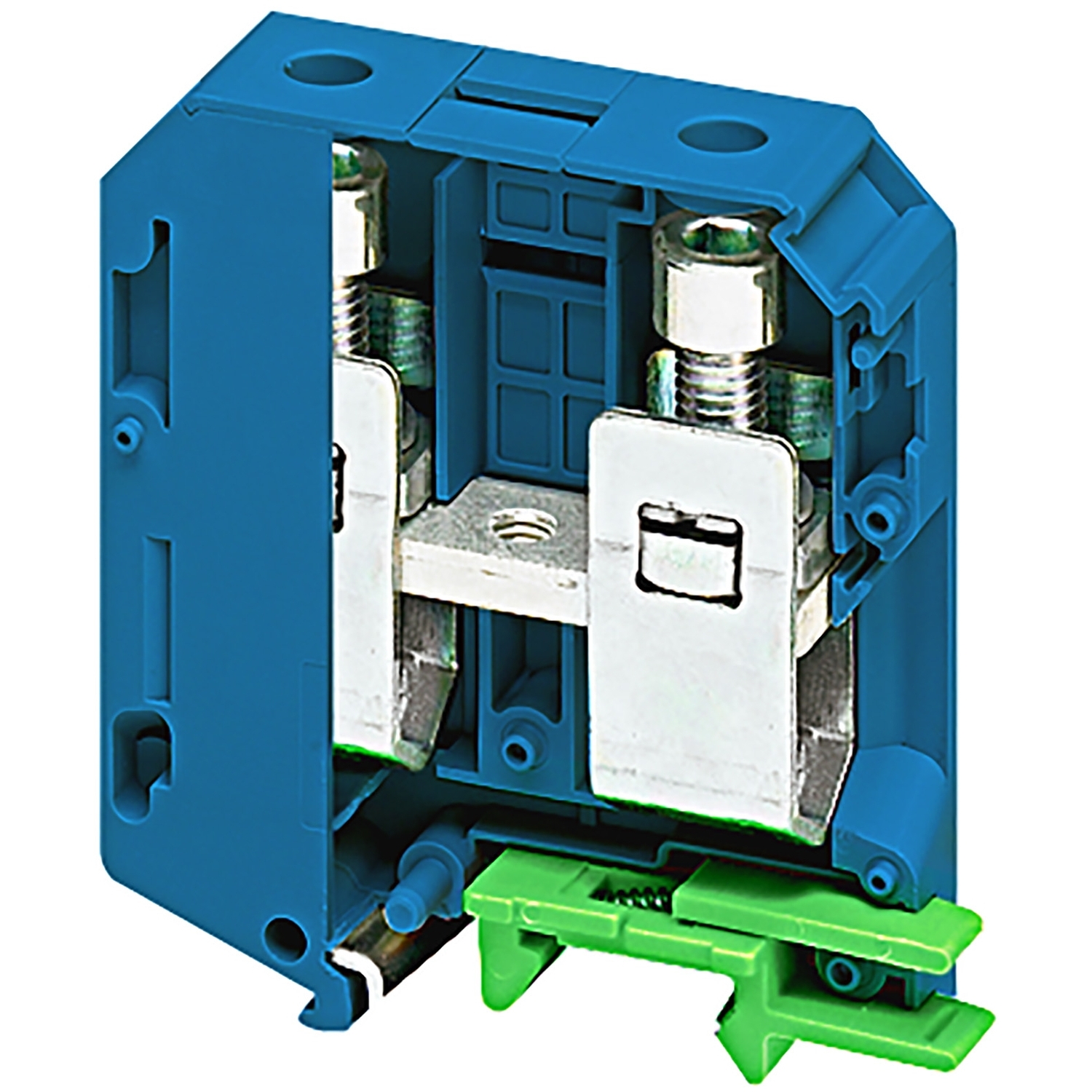 Schneider Electric NSYTRV702BL Linergy TR Series Blue, 70mm², 1-Level, Screw Termination