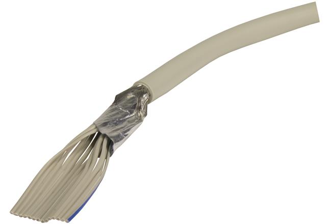 HARTING Round Ribbon Cable, 37-Way, 1.27mm Pitch, 30m Length