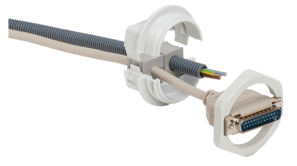 Icotek Polycarbonate Cable Trunking Accessory, 41 x 41 x 37mm, KVT