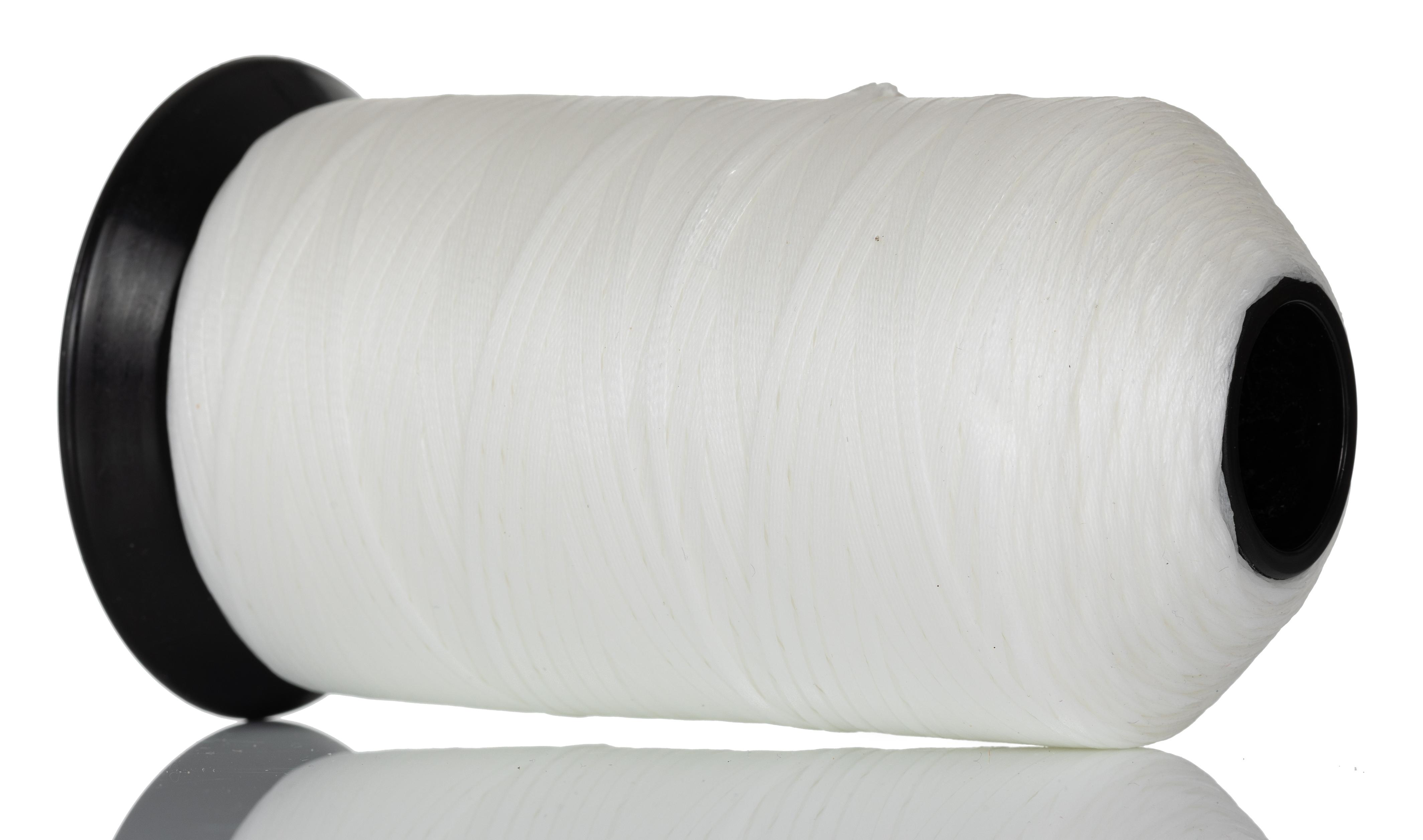 Alpha Wire Lacing Cord White PET 2.16 mm x 457.2m