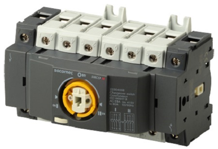 Socomec 4P Pole DIN Rail Non-Fused Switch Disconnector - 80A Maximum Current