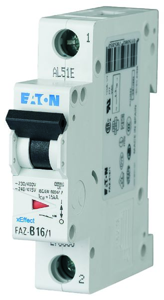 Eaton xEffect MCB, 1P, 5A Curve D, 240 → 415V AC, 48V DC, 15 kA Breaking Capacity