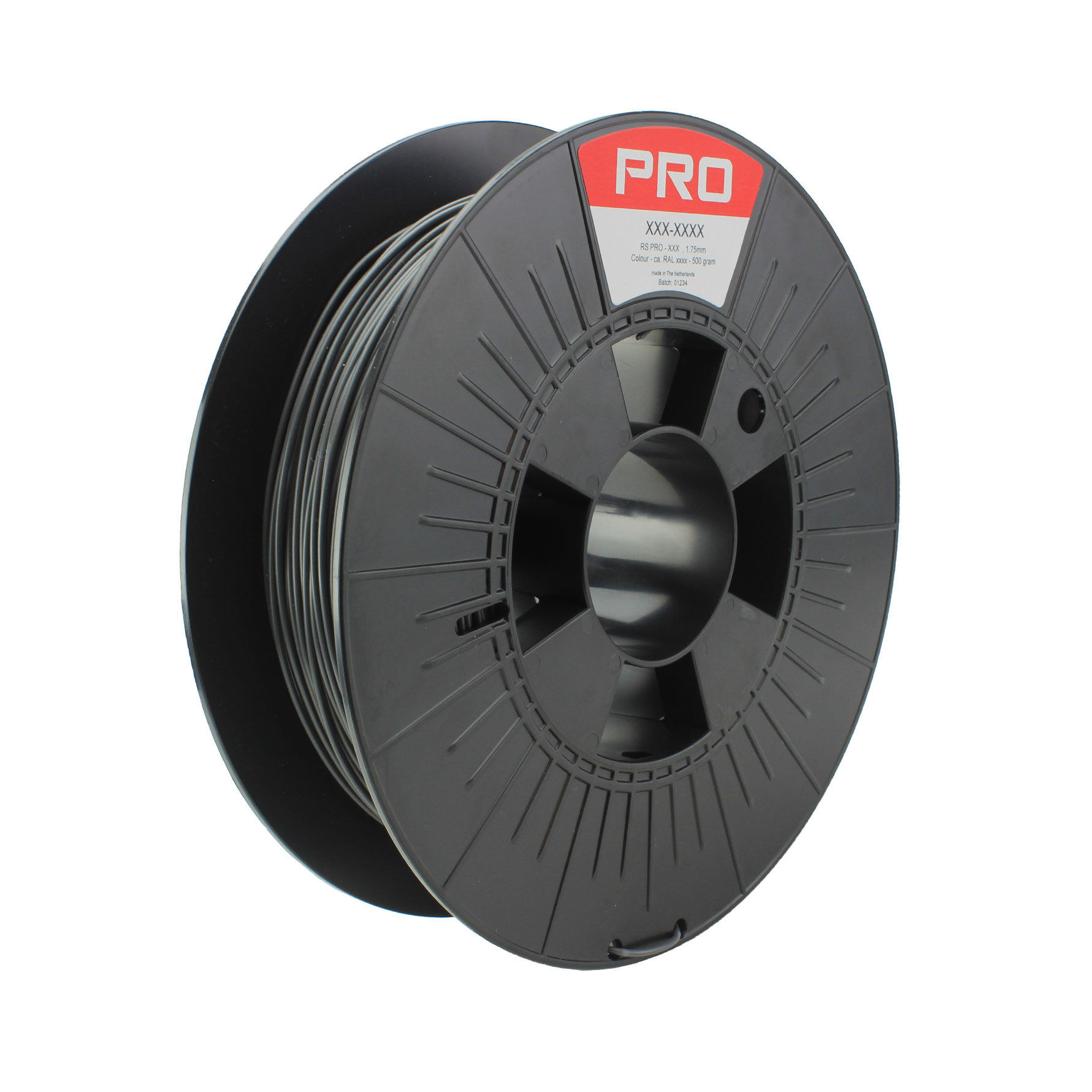 RS PRO 1.75mm Grey Tough PLA 3D Printer Filament, 500g