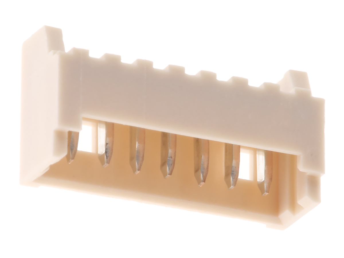 Molex PicoBlade Series Right Angle Through Hole PCB Header, 7 Contact(s), 1.25 mm Pitch, 1 Row, Shrouded