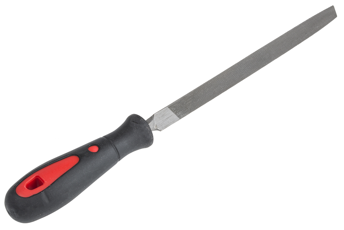 RS PRO 150mm, Second Cut, Three Square Engineers File With Soft-Grip Handle
