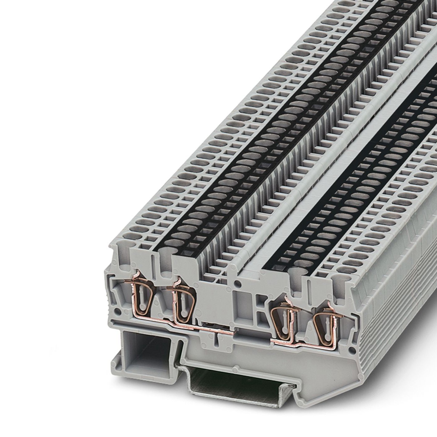 Phoenix Contact 3038600 ST 1.5-QUATTRO-U Series Grey, 1.5mm², 1-Level, Spring Cage Termination