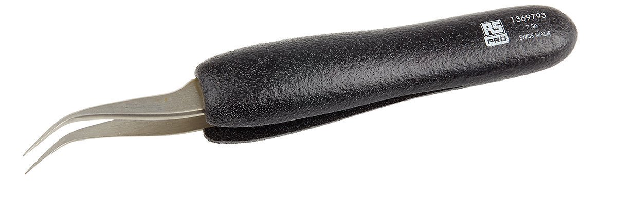 RS PRO 120 mm, Stainless Steel, ESD Tweezers