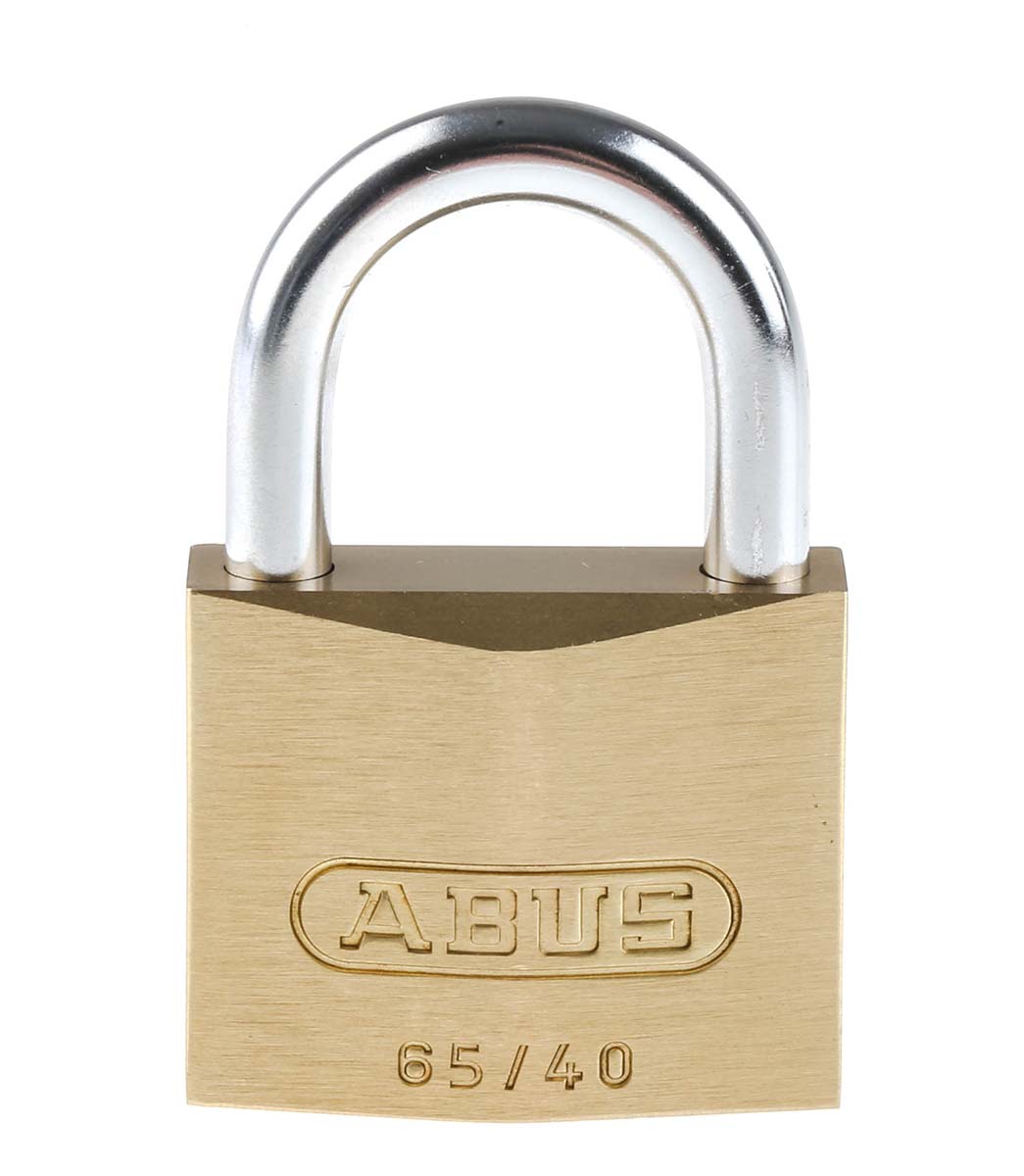 ABUS Key Weatherproof Brass, Steel Padlock, Keyed Alike, 6mm Shackle, 65mm Body