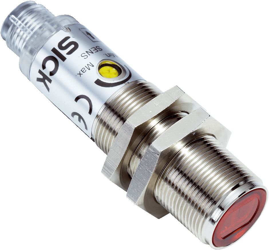 SICK Energetic Photoelectric Sensor, Barrel Sensor, 1 mm → 1.1 m Detection Range