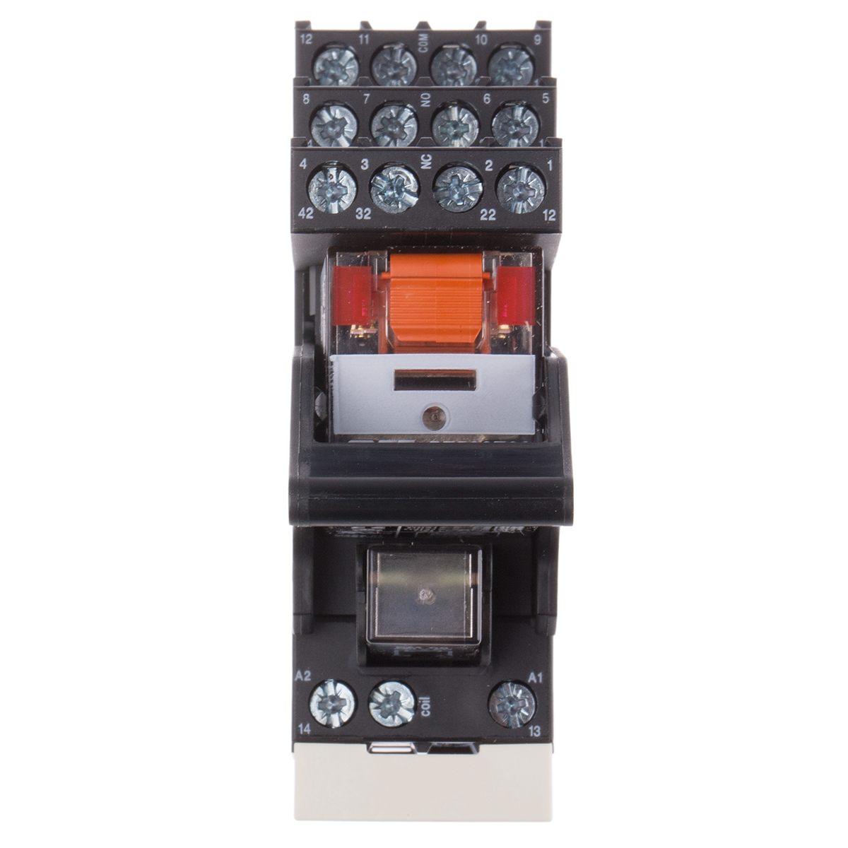 TE Connectivity DIN Rail Power Relay, 230V ac Coil, 6A Switching Current, 4PDT