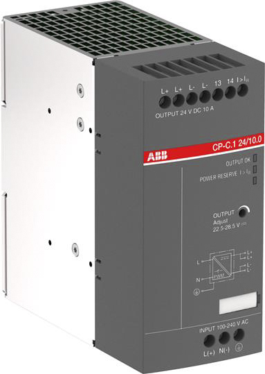 ABB CP-C.1 Switched Mode DIN Rail Power Supply, 85 → 264 V ac / 90 → 300V dc ac, dc Input, 24V dc dc