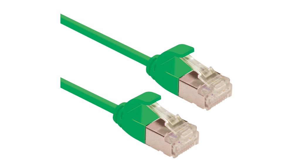 Roline21.15.33, 3m Cat6a, Green RJ45 to Male RJ45 Male, FTP LSZH Sheath