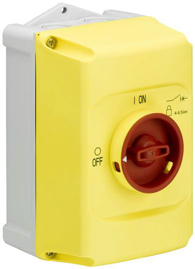ABB Yellow Plastic Push Button Enclosure -